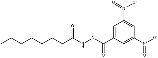 3,5-dinitro-N'-octanoylbenzohydrazide Struktur