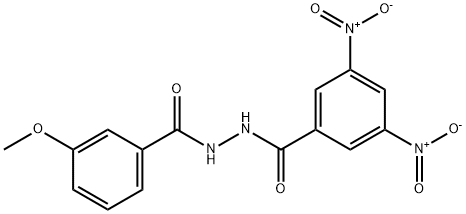 N'-(3-methoxybenzoyl)-3,5-dinitrobenzohydrazide Struktur