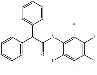 N-(2,3,4,5,6-pentafluorophenyl)-2,2-diphenylacetamide Struktur