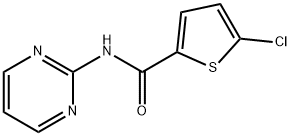 5-chloro-N-pyrimidin-2-ylthiophene-2-carboxamide Struktur