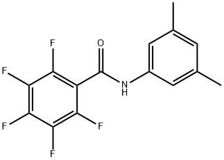 N-(3,5-dimethylphenyl)-2,3,4,5,6-pentafluorobenzamide Struktur