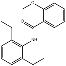 N-(2,6-diethylphenyl)-2-methoxybenzamide Struktur