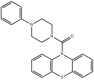 phenothiazin-10-yl-(4-phenylpiperazin-1-yl)methanone Struktur