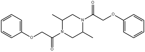 1-[2,5-dimethyl-4-(2-phenoxyacetyl)piperazin-1-yl]-2-phenoxyethanone Struktur