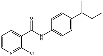 N-(4-butan-2-ylphenyl)-2-chloropyridine-3-carboxamide Struktur