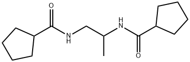 N-[2-(cyclopentanecarbonylamino)propyl]cyclopentanecarboxamide Struktur