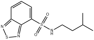 N-(3-methylbutyl)-2,1,3-benzothiadiazole-4-sulfonamide Struktur