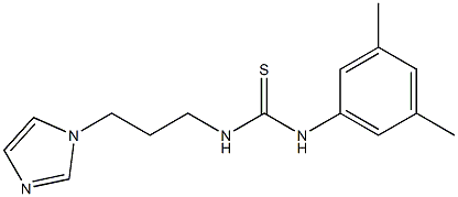 1-(3,5-dimethylphenyl)-3-(3-imidazol-1-ylpropyl)thiourea Struktur