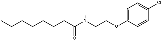 N-[2-(4-chlorophenoxy)ethyl]octanamide Struktur