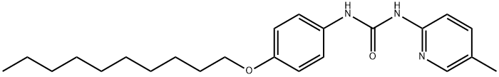 1-(4-decoxyphenyl)-3-(5-methylpyridin-2-yl)urea Struktur