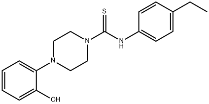 N-(4-ethylphenyl)-4-(2-hydroxyphenyl)piperazine-1-carbothioamide Struktur