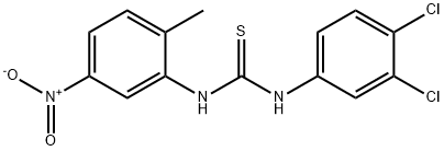 1-(3,4-dichlorophenyl)-3-(2-methyl-5-nitrophenyl)thiourea Struktur