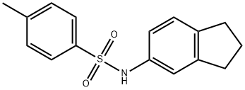 N-(2,3-dihydro-1H-inden-5-yl)-4-methylbenzenesulfonamide Struktur