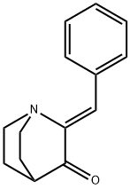 (2Z)-2-benzylidene-1-azabicyclo[2.2.2]octan-3-one Struktur