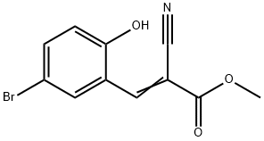 methyl (Z)-3-(5-bromo-2-hydroxyphenyl)-2-cyanoprop-2-enoate Struktur