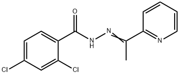 2,4-dichloro-N-[(E)-1-pyridin-2-ylethylideneamino]benzamide Struktur