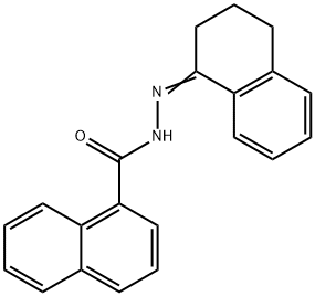 N-[(E)-3,4-dihydro-2H-naphthalen-1-ylideneamino]naphthalene-1-carboxamide Struktur