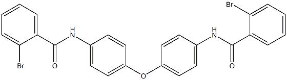 2-bromo-N-[4-[4-[(2-bromobenzoyl)amino]phenoxy]phenyl]benzamide Struktur