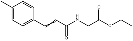 ethyl 2-[[(E)-3-(4-methylphenyl)prop-2-enoyl]amino]acetate Struktur