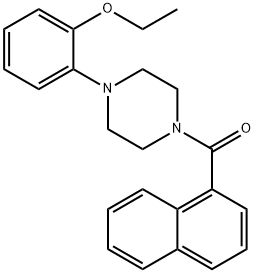 [4-(2-ethoxyphenyl)piperazin-1-yl]-naphthalen-1-ylmethanone Struktur