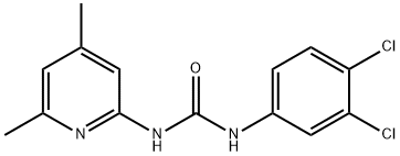 1-(3,4-dichlorophenyl)-3-(4,6-dimethylpyridin-2-yl)urea Struktur