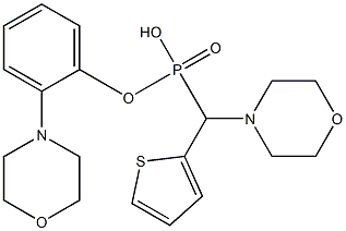 4-[[morpholin-4-yl(phenyl)phosphoryl]-thiophen-2-ylmethyl]morpholine Struktur