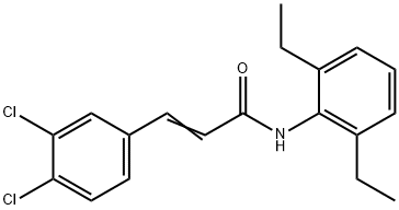 (E)-3-(3,4-dichlorophenyl)-N-(2,6-diethylphenyl)prop-2-enamide Struktur