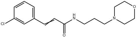 (E)-3-(3-chlorophenyl)-N-(3-morpholin-4-ylpropyl)prop-2-enamide Struktur