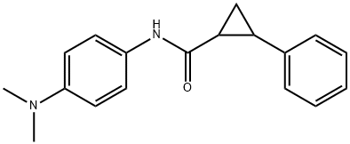 N-[4-(dimethylamino)phenyl]-2-phenylcyclopropane-1-carboxamide Struktur