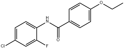 N-(4-chloro-2-fluorophenyl)-4-ethoxybenzamide Struktur