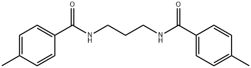 4-methyl-N-[3-[(4-methylbenzoyl)amino]propyl]benzamide Struktur