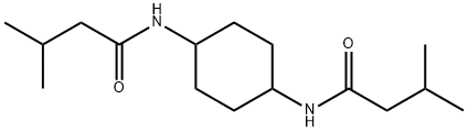 3-methyl-N-[4-(3-methylbutanoylamino)cyclohexyl]butanamide Struktur