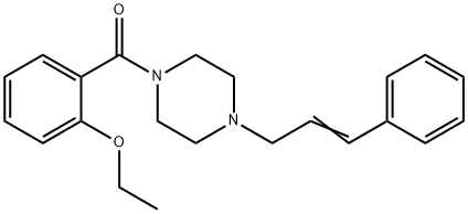 (2-ethoxyphenyl)-[4-[(E)-3-phenylprop-2-enyl]piperazin-1-yl]methanone Struktur