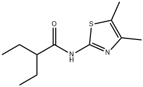 N-(4,5-dimethyl-1,3-thiazol-2-yl)-2-ethylbutanamide Struktur