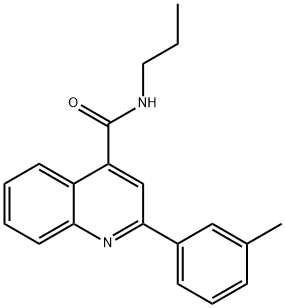 2-(3-methylphenyl)-N-propylquinoline-4-carboxamide Struktur