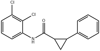 N-(2,3-dichlorophenyl)-2-phenylcyclopropane-1-carboxamide Struktur