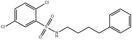 2,5-dichloro-N-(4-phenylbutyl)benzenesulfonamide Struktur