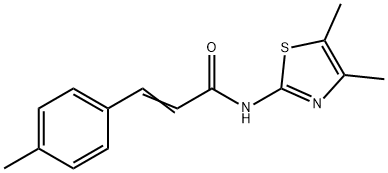 (E)-N-(4,5-dimethyl-1,3-thiazol-2-yl)-3-(4-methylphenyl)prop-2-enamide Struktur