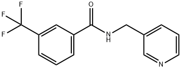 N-(pyridin-3-ylmethyl)-3-(trifluoromethyl)benzamide Struktur