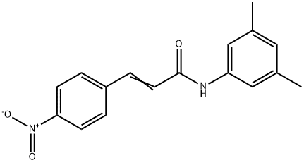 (E)-N-(3,5-dimethylphenyl)-3-(4-nitrophenyl)prop-2-enamide Struktur