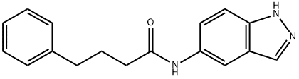 N-(1H-indazol-5-yl)-4-phenylbutanamide Struktur