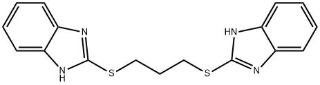 2-[3-(1H-benzimidazol-2-ylsulfanyl)propylsulfanyl]-1H-benzimidazole Struktur