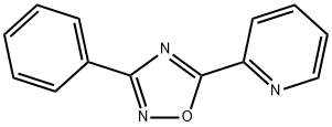 3-phenyl-5-pyridin-2-yl-1,2,4-oxadiazole Struktur