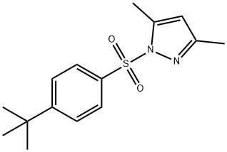 1-(4-tert-butylphenyl)sulfonyl-3,5-dimethylpyrazole Struktur