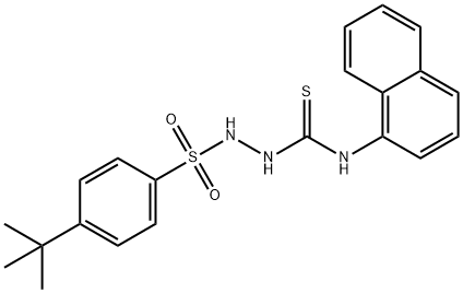 1-[(4-tert-butylphenyl)sulfonylamino]-3-naphthalen-1-ylthiourea Struktur