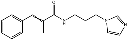 (E)-N-(3-imidazol-1-ylpropyl)-2-methyl-3-phenylprop-2-enamide Struktur