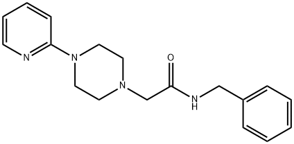 N-benzyl-2-(4-pyridin-2-ylpiperazin-1-yl)acetamide Struktur