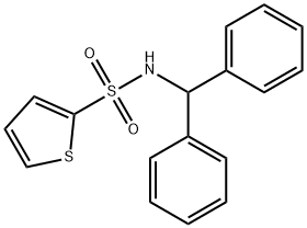 N-benzhydrylthiophene-2-sulfonamide Struktur