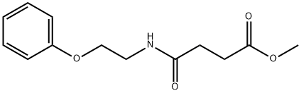 methyl 4-oxo-4-(2-phenoxyethylamino)butanoate Struktur