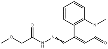 2-methoxy-N-[(E)-(1-methyl-2-oxoquinolin-4-yl)methylideneamino]acetamide Struktur